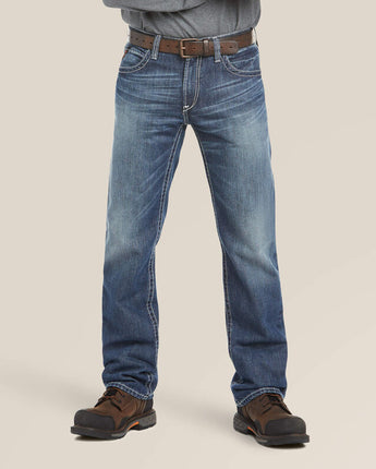 Ariat FR Relaxed Fit Ridgeline Boot Cut Jeans - Glacier