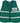 Green Incident Command Safety Vest Polyester Cotton Fabric  1 Inch White Reflective Stripes