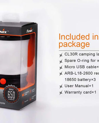 Fenix CL30R Rechargeable Camping Lantern