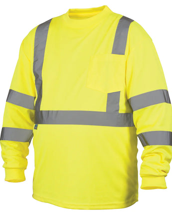 Pyramex Safety T-Shirt RLTS31 Series ANSI Type R Class 3 Hi-Vis Lightweight Moisture Wicking