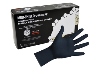 Med Shield Disposable Nitrile Glove - Black