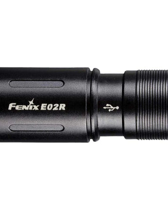 Fenix E02R Rechargeable Mini Keychain Light Black